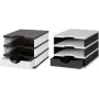 Styro 268-0103.0905S Bureaubladopbergbak polystyreen zwart - wit (268-0103.0905S)