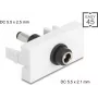 DELOCK DC-stroomadapter Easy 45 module 5,5 x 2,1 mm naar 5,5 x 2,5 mm