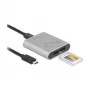 Kaartlezer DeLOCK 91751 USB 3.2 Gen 1 Type-C zilver