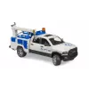 Auto Dodge RAM 2500 Service met zwaailicht en kraan BRUDER 02509