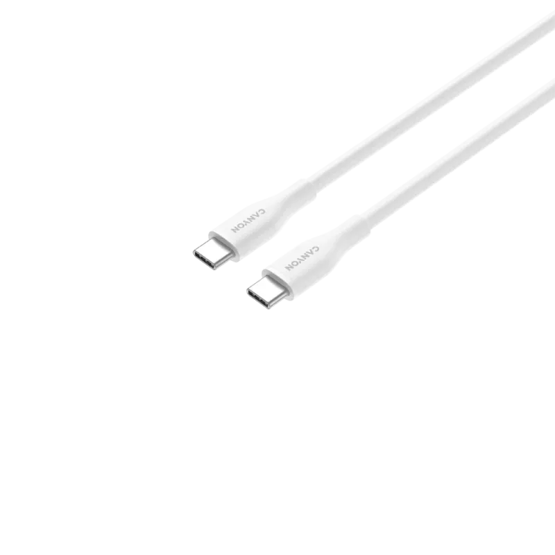 CANYON kabel CC60SC10 C-C 60W 1m siliconen wit