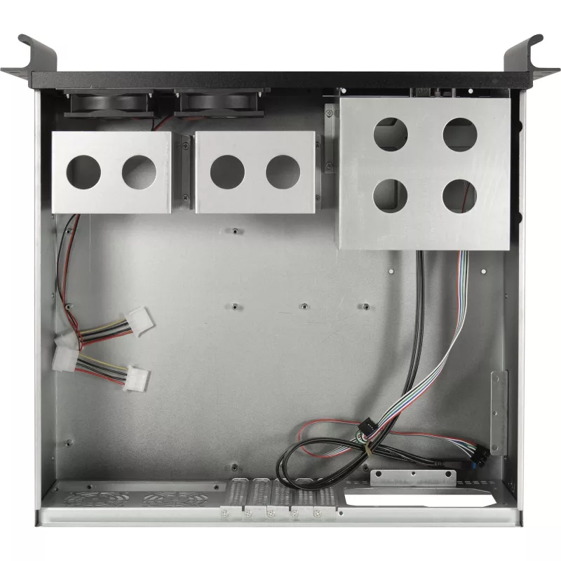 Serverrack Inter-Tech 3U-K-340L zwart ATX 60mm-ventilator