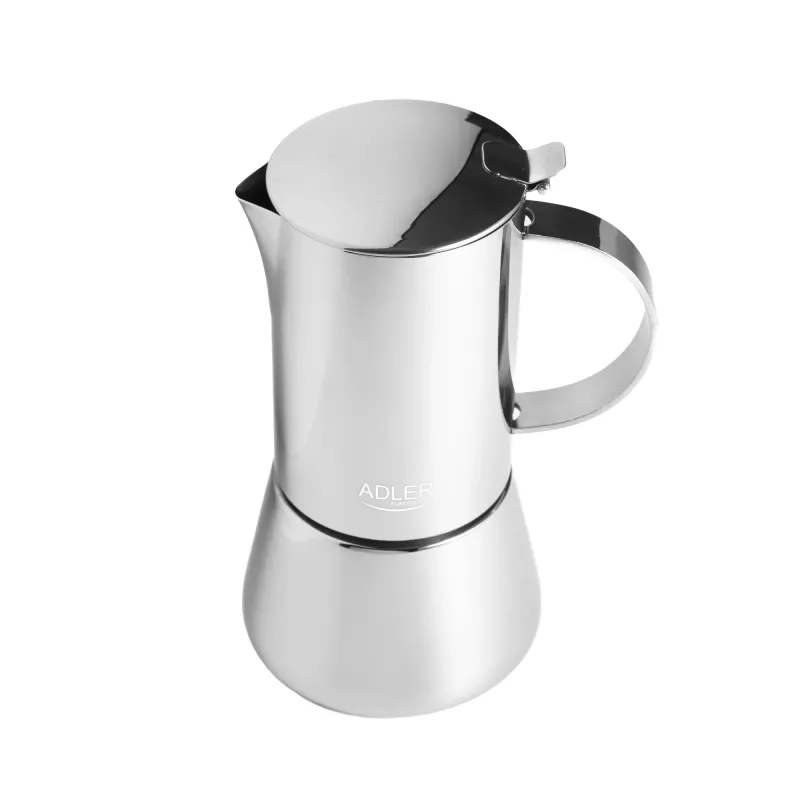 Espressomachine Adler AD 4419 — roestvrijstalen behuizing, compact formaat
