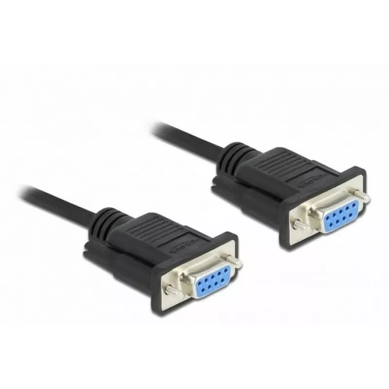 Seriële kabel DeLOCK 86604 zwart 10 m RS-232 Sub-D9