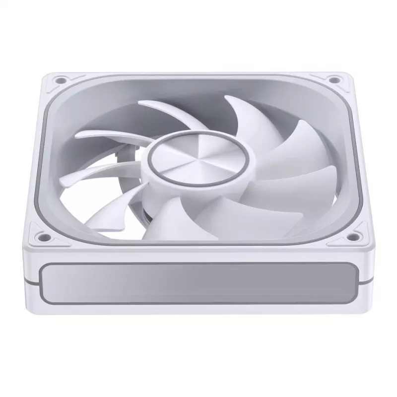 120mm PWM ARGB-koelventilator Jonsbo ZA-120 wit — model ZA-120W, PWM-regeling, ARGB-verlichting
