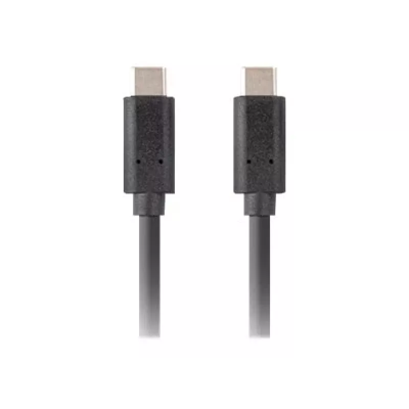 USB-C-naar-USB-C-kabel LANBERG CA-CMCM-32CU-0010-BK — USB 3.2 Gen 2, 1 m, zwart, 100 W laadvermogen, 4K-video