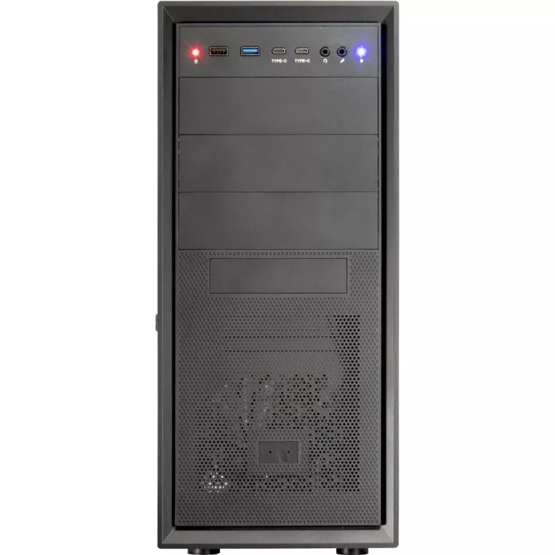 Computerkast Inter-Tech ATX IT-8862 Plaid, kleur zwart