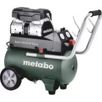 Metabo Basic 220-24 OF Silent luchtcompressor — 24 L tank, olievrij, model 601593000