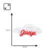 Decoratieve neonlamp MANTA SNL95WH wit-rood — tweekleurige verlichting in neonstijl