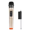 PU628J UHF draadloze dynamische microfoon met LED-display (goud)