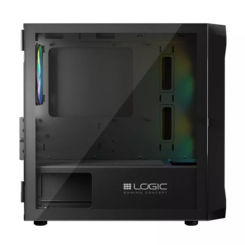 Computerbehuizing Logic Concept Portos Mini ARGB Micro ATX zwart