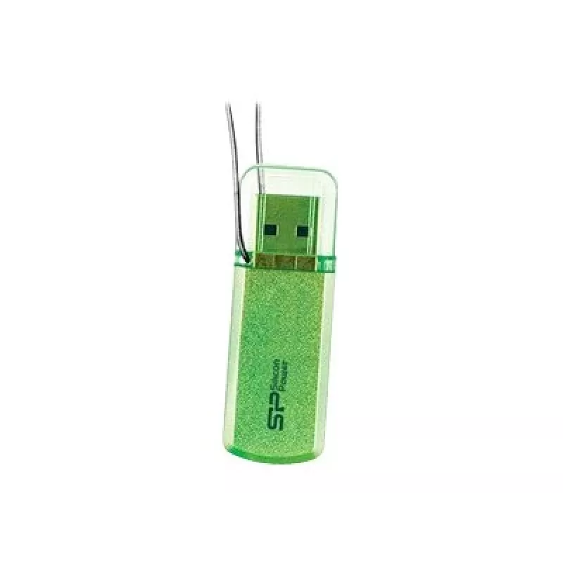 USB-stick Silicon Power Helios 101 — 8 GB, USB 2.0, Type-A, groen, kapdesign