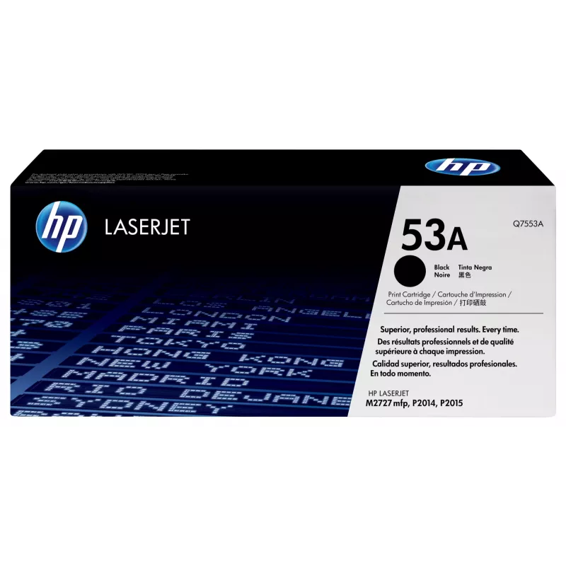Toner HP Cartridge No.53A zwart Q7553A 3000 pagina's