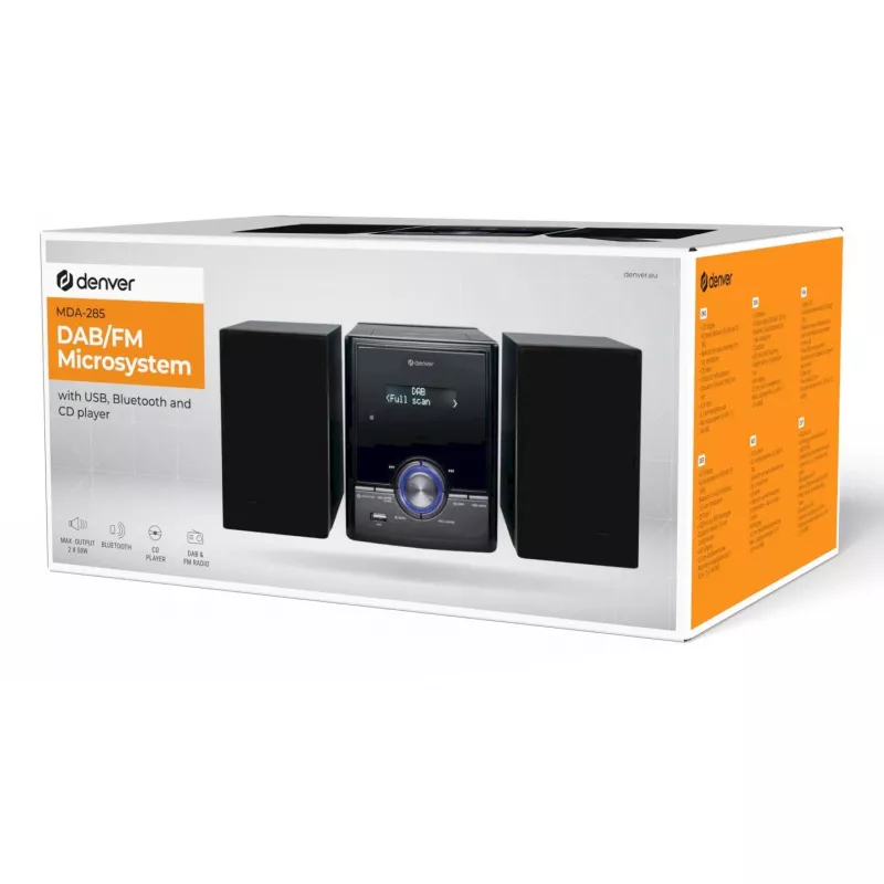Denver MDA-285 microsysteem met BT, CD, radio en AUX