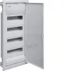 Hager Volta VU48NE inbouwverdeelkast, 4 rijen, 48 modules, IP30, metalen deur, 348×755,5×98 mm, wit