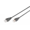 Digitus - USB-verlengkabel - USB Type A, 4-polig (M) - USB Type A, 4-polig (W) - 3,0 m (USB / USB2.0) - zwart (AK-300202-030-S)