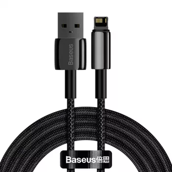 Baseus CALWJ-A01 Lightning-kabel 2 m zwart 2,4 A