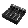 Lader XTAR MX4 4-slot universeel Li-Ion NiMH USB-C, zwart, ondersteunt 4 batterijen