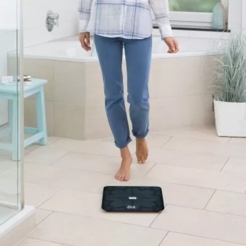 Medisana BS 450 lichaamsanalyseweegschaal, max 180kg, zwart, Bluetooth, ITO-sensoren (40510)