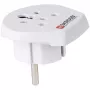 SKROSS Landenreisadapter India-Israël-Denemarken naar Europa - adapter voor stroomaansluiting - type K, type D, type H (W)