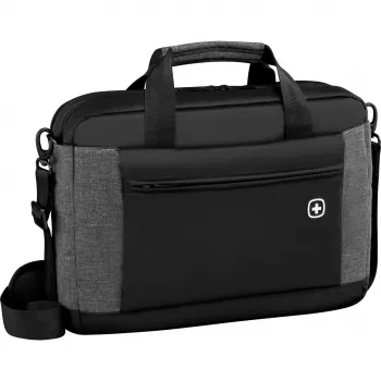 WENGER Underground notebooktas voor 35,8 tot 39,6 cm 14,1 tot 15,6 inch toploader tablet laptop zwart