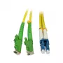 LWL-2-fiber-patchkabel 10 m LSH(E2000APC)-LC - 9/125um - OS2 - G657A2 - AD=3mm - Synergy 21 -