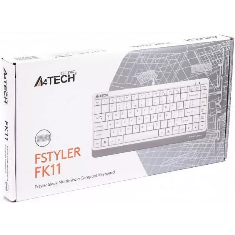 Toetsenbord A4Tech FSTYLER FK11 wit A4TKLA47119 (A4TKLA47119)
