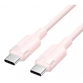 USB-C-naar-USB-C kabel Vention TRDP USB 2.0 1 m 0,48 Gbit/s 60 W roze