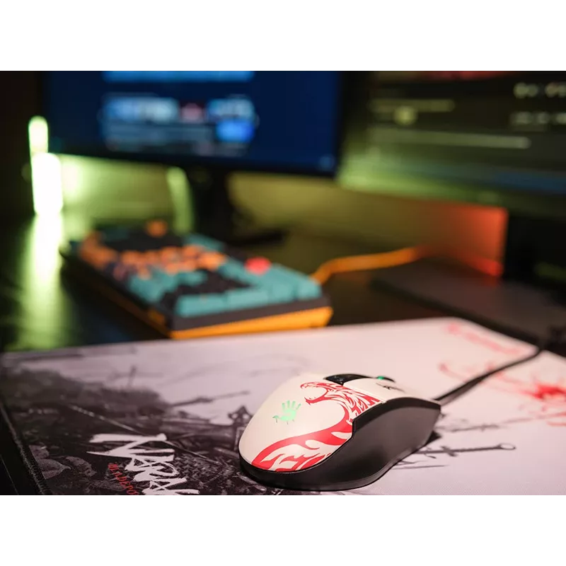 Bedrade gaming-muis A4Tech Bloody L65 MAX RGB 16000 DPI ergonomisch voor rechtshandigen