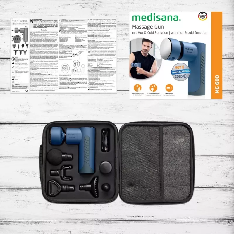 Medisana MG 600 massageapparaat universeel zwart, blauw