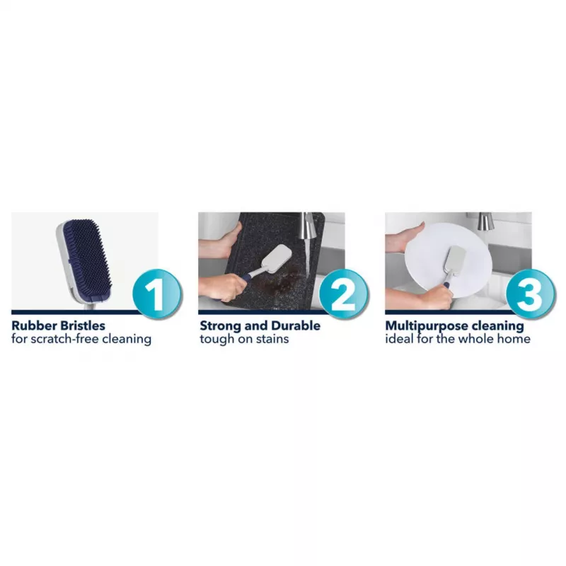 Afwasborstel Beldray LA032814FEU7 Deep Clean rubber, rubberborstelharen, ergonomische greep