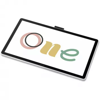 Wacom One digitizer 14-inch lcd-display met responsieve touch-technologie, 4096 drukniveaus