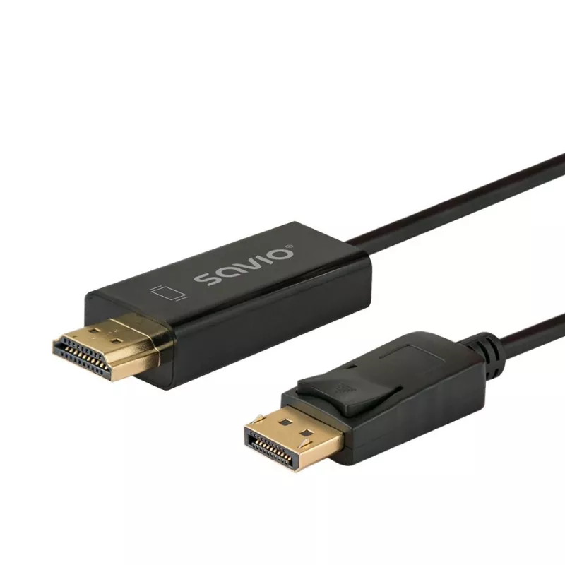 Kabel Display Port naar HDMI 1,5m, CL-183 Savio SAVKABELCL-183