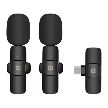 Draadloze microfoon Puluz PU3151B lavalier Type-C