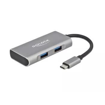 USB-hub DeLOCK externe USB 10 Gbps USB Type-C hub 63260