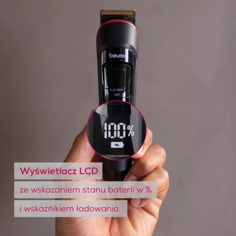 Beurer baard- en stoppeltrimmer MN4 oplaadbaar precisie snijden