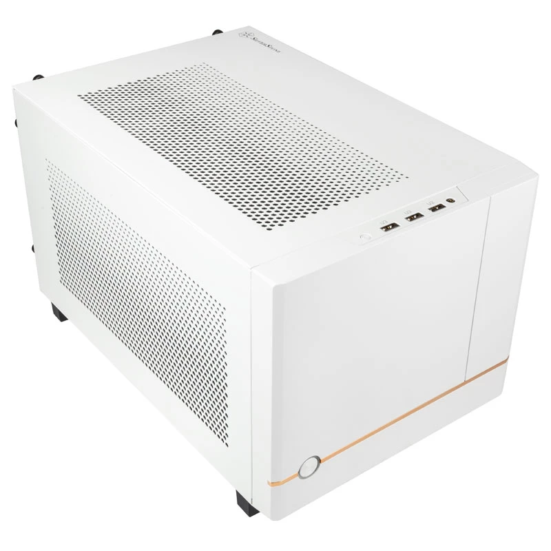 SilverStone SST-SG14W Sugo 14 Mini-ITX-behuizing - wit