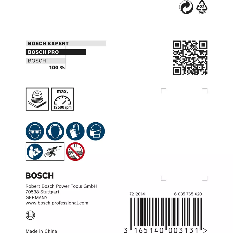 Bosch 1 608 614 020 haakse slijper accessoire tuitborsel