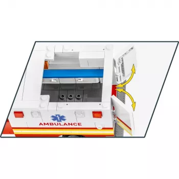 Constructiespeelgoed Cobi RAM 3500 Ambulance model 24609 bouwsteenset