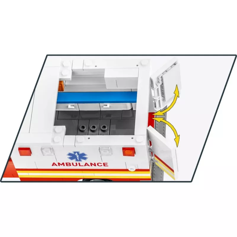 Constructiespeelgoed Cobi RAM 3500 Ambulance model 24609 bouwsteenset