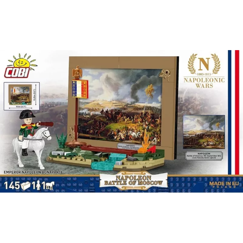 Bouwset Cobi Napoleons Slag om Moskou 145 onderdelen modelbouwpakket historisch diorama