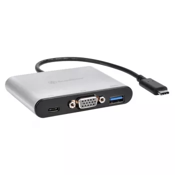 Externe videoadapter SILVERSTONE CH7517 USB-C naar VGA (Chrontel CH7517) externe display-aansluiting