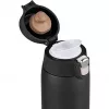 Reisbeker EMSA N2151700 0,4 l, zwart mat, flip-sluiting