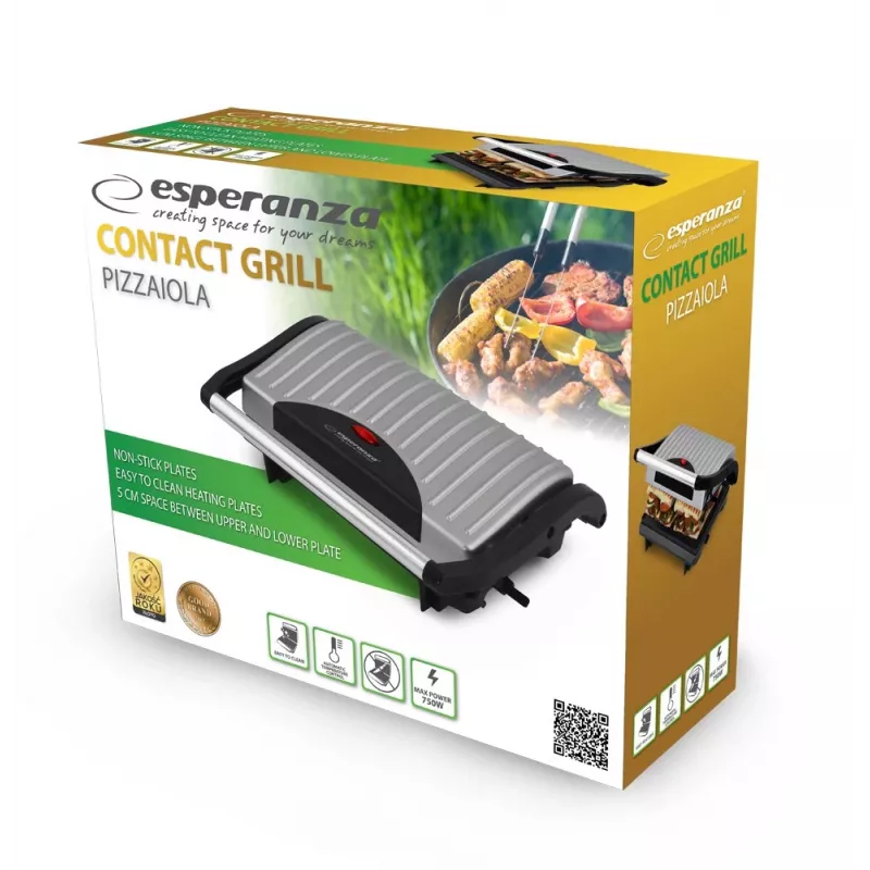 Esperanza Ekg005 elektrisch contactgrill Pizzaiola Ekg005