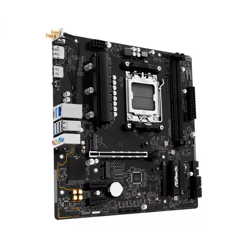 ASRock A620AM-X WiFi AMD A620 AM5 Micro-ATX moederbord