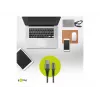 Goobay 49269 USB-A-naar-Lightning-kabel, 2 m, textielomhulling, metalen stekkers, MFi-gecertificeerd, USB 2.0, spacegrijs/zilver