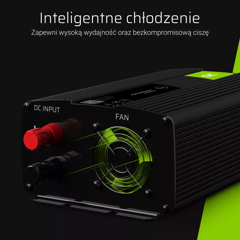 Green Cell® spanningsomvormer 24V naar 230V 300W zwart