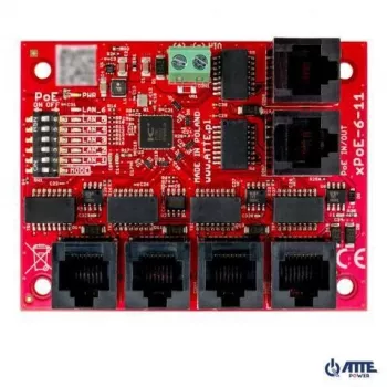 5-poorts PoE-switch ATTE xPoE-6-11-OF – 802.3af/802.3at-compatibel
