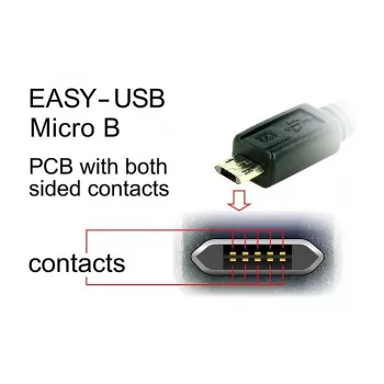 USB-kabel DeLOCK 83857 USB 2.0 3 m USB A micro-USB B zwart