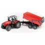 Tractormodel BRUDER Massey Ferguson 7480 met kiepwagen